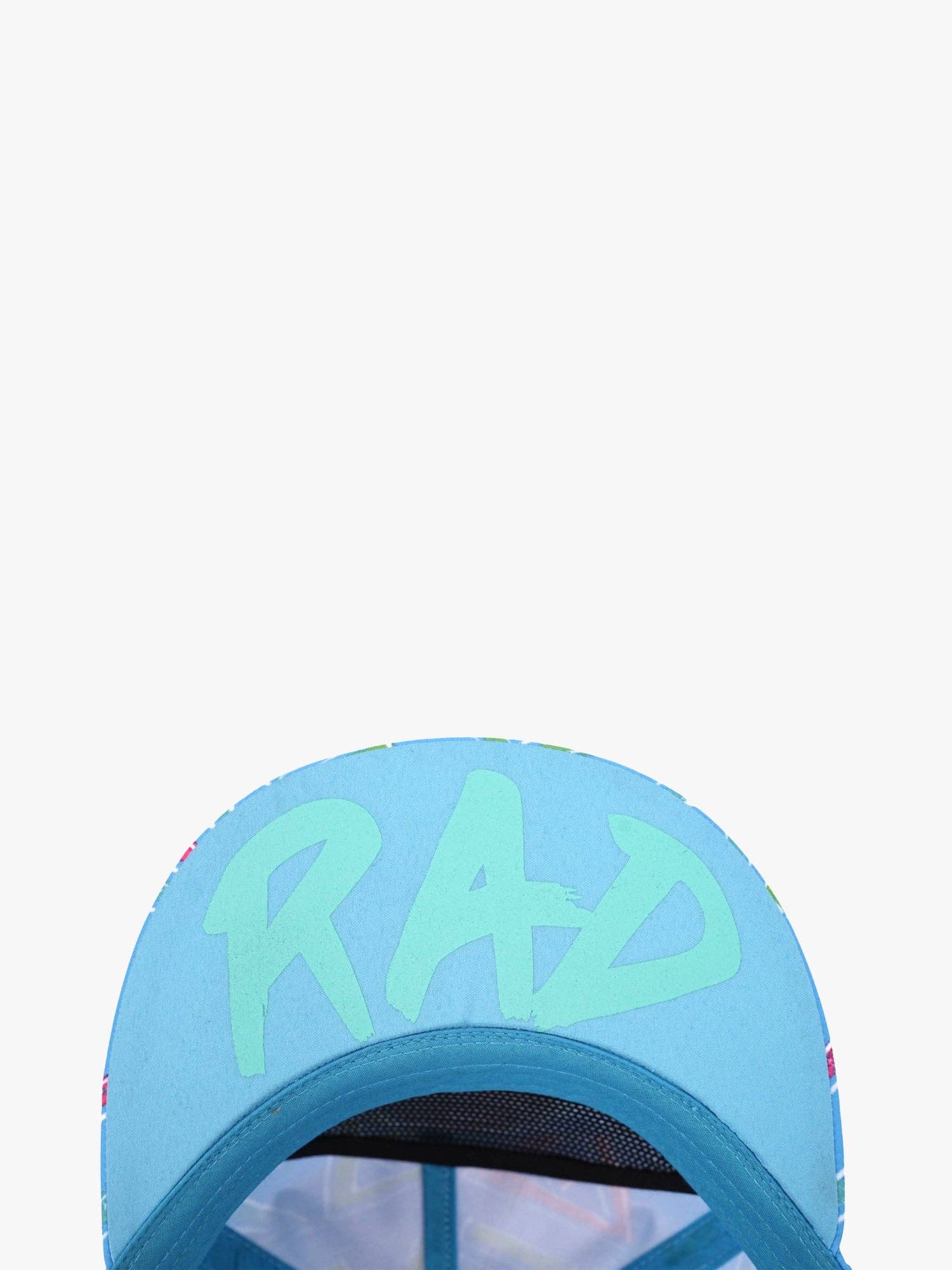 Radicali Flip-Up Hat: BLUE - Rain & Hibiscus