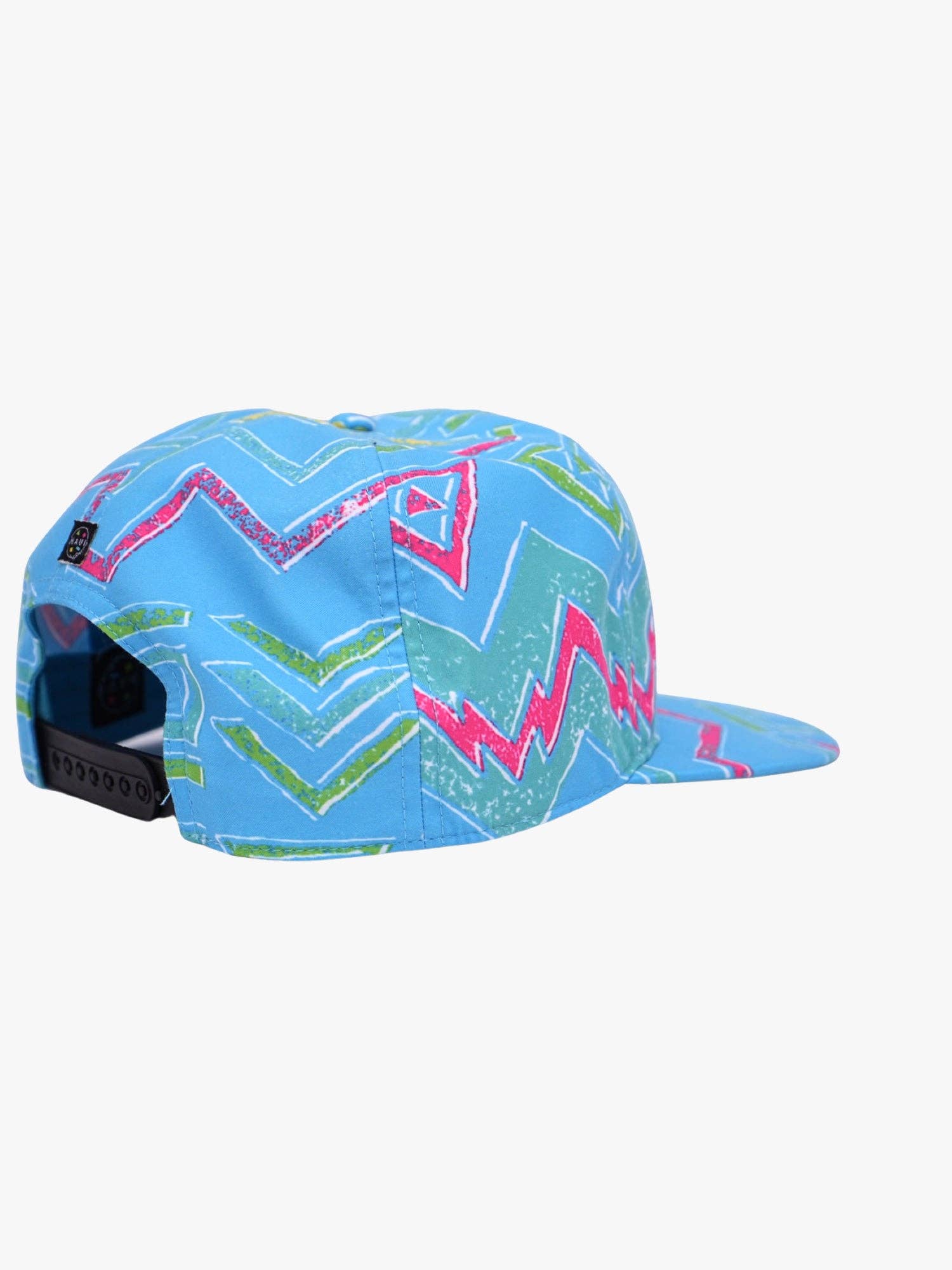 Radicali Flip-Up Hat: BLUE - Rain & Hibiscus