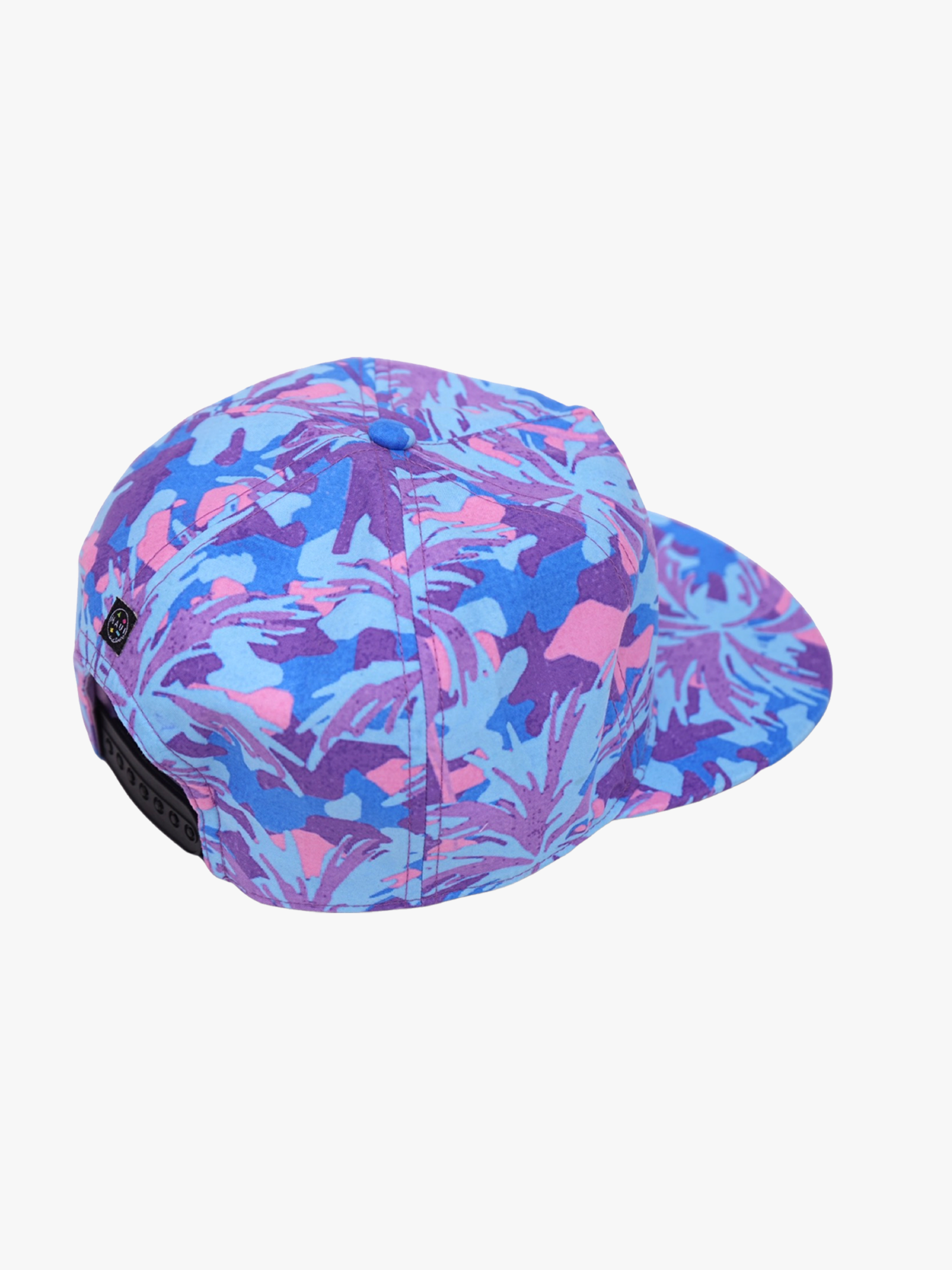 West Coaster Flip-Up Hat: PURPLE - Rain & Hibiscus