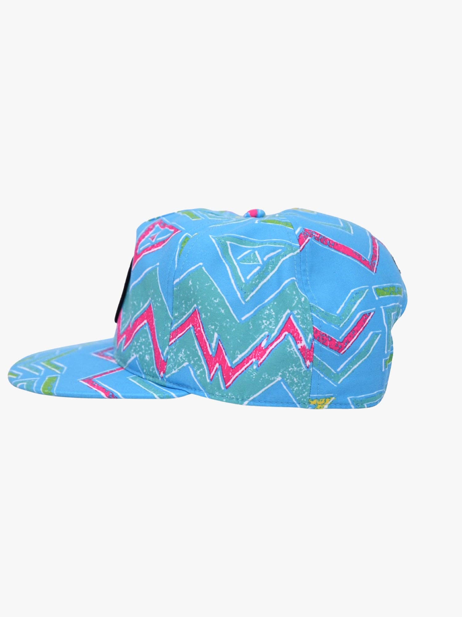Radicali Flip-Up Hat: BLUE - Rain & Hibiscus