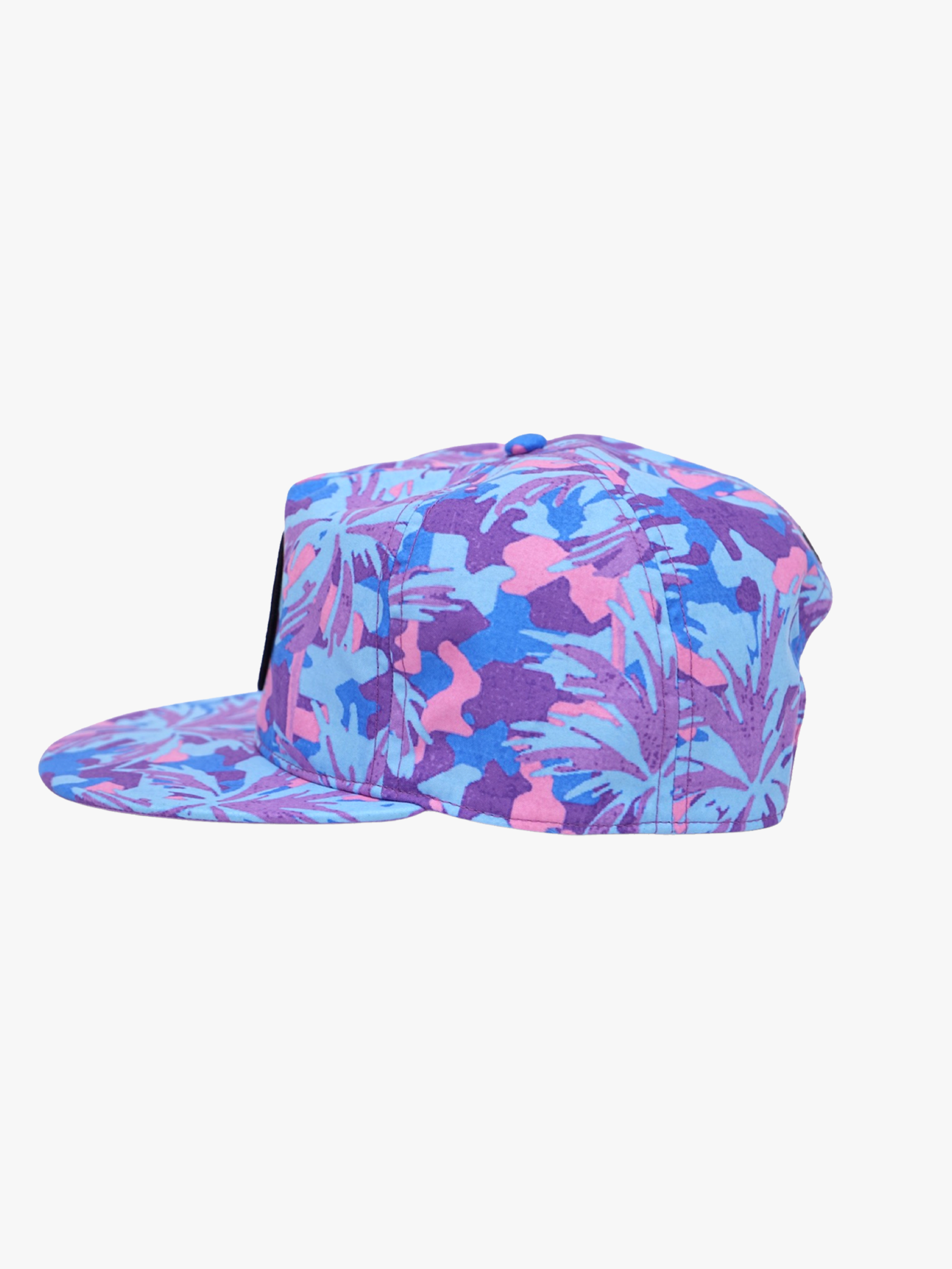 West Coaster Flip-Up Hat: PURPLE - Rain & Hibiscus