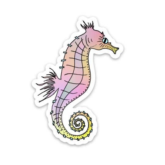 Sea Horse Sticker - Rain & Hibiscus