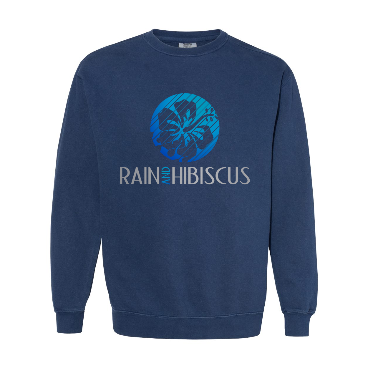 Men's Sweatshirt - Rain & Hibiscus