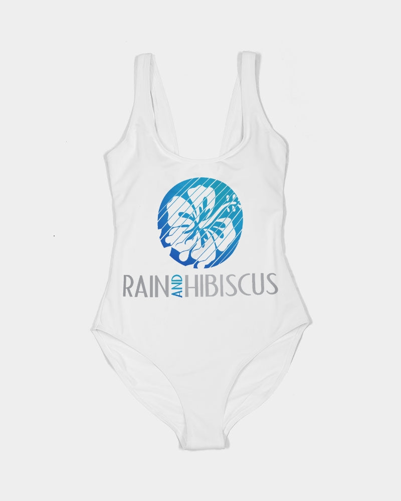 Rain And Hibiscus Women's One-Piece Swimsuit - Rain & Hibiscus