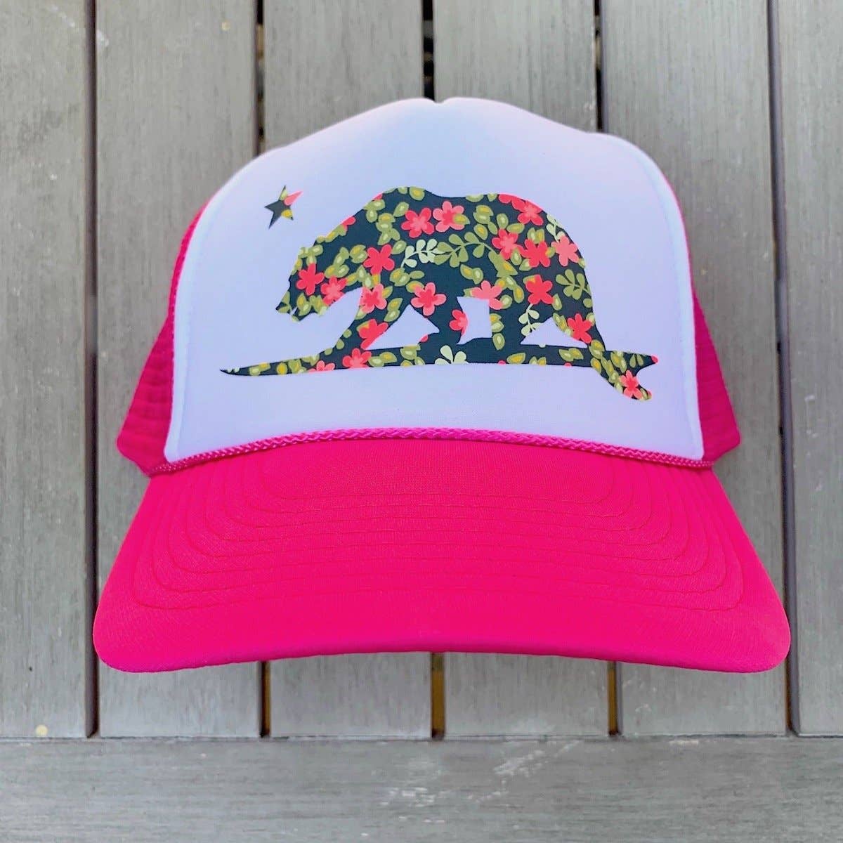 NEW!! Floral Surf Bear Hat - Rain & Hibiscus