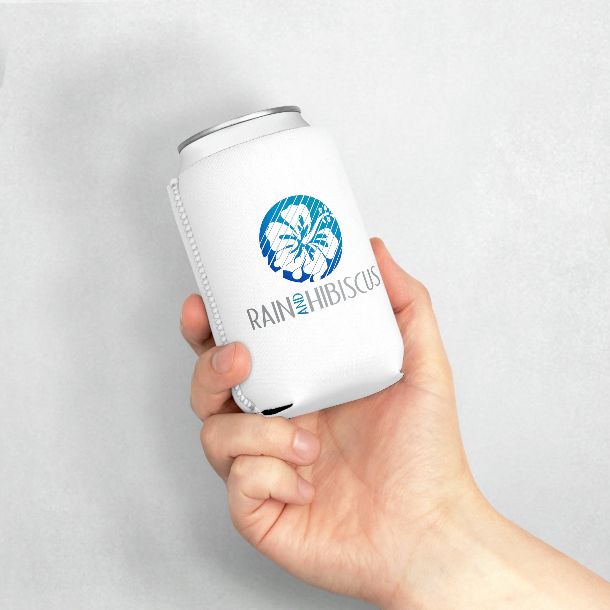 Can Cooler Sleeve - Rain & Hibiscus