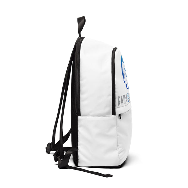 Unisex Fabric Backpack - Rain & Hibiscus