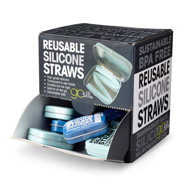 Silicone Reusable Straw - Rain & Hibiscus