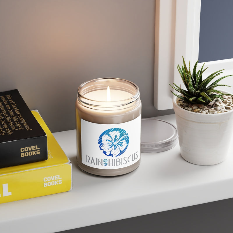 Scented Candles, 9oz - Rain & Hibiscus