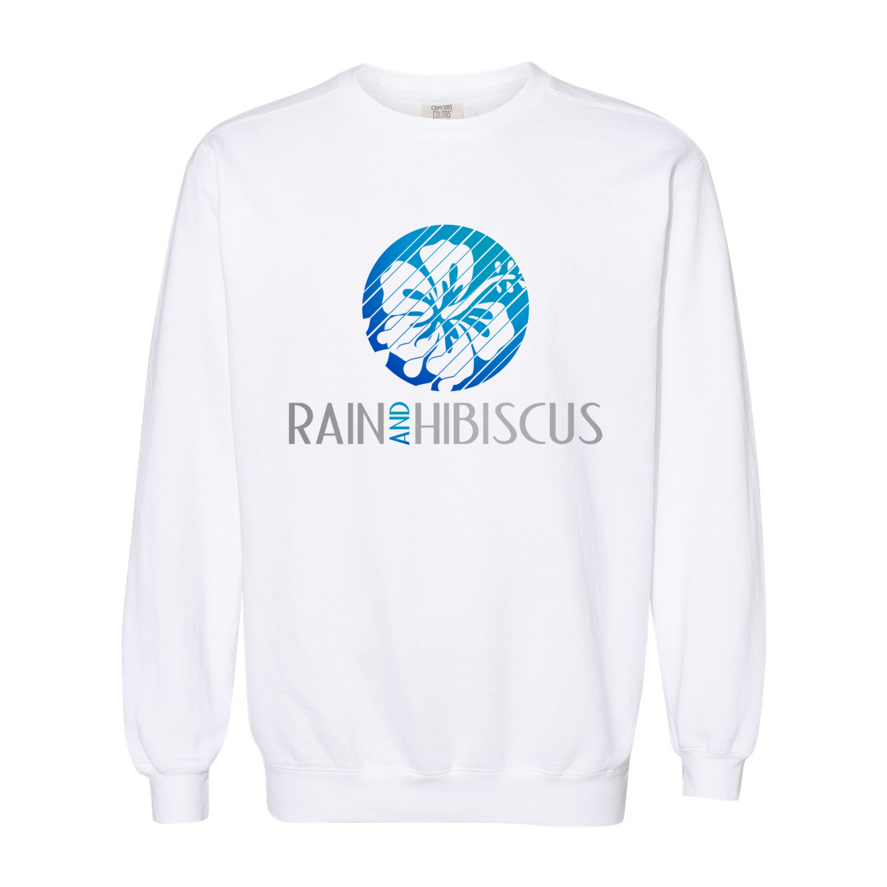 Men's Sweatshirt - Rain & Hibiscus