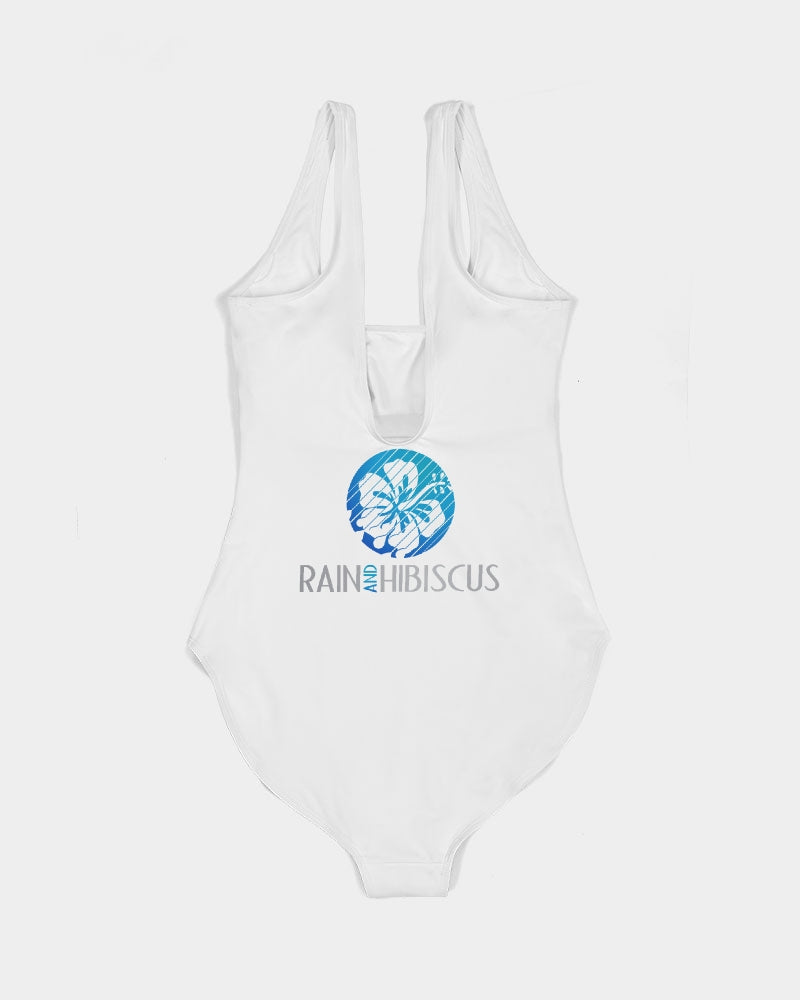 Rain And Hibiscus Women's One-Piece Swimsuit - Rain & Hibiscus
